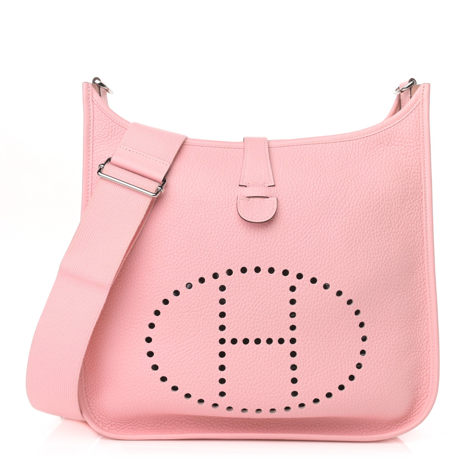 Hermes Taurillon Clemence Evelyne III PM Rose Sakura 1 of 10