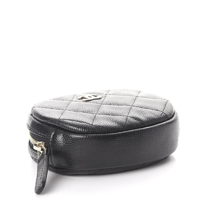 Chanel Caviar Quilted Zip Around Classic Coin Purse Black 4 of 8