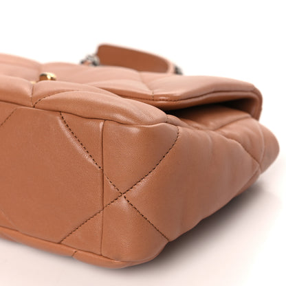 Chanel Lambskin Quilted Medium Chanel 19 Flap Brown 9 of 9