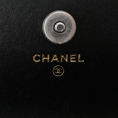 Chanel Lambskin Quilted Chanel 19 Flap Phone Holder With Chain Black 6 of 12