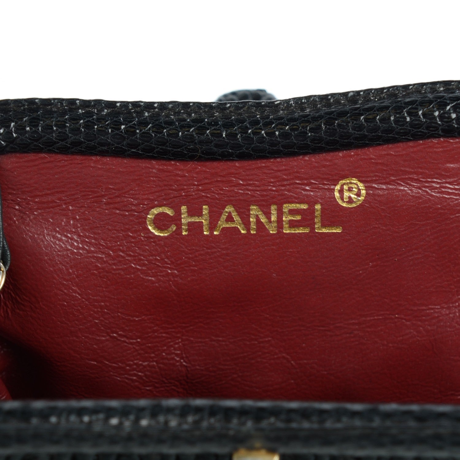 Chanel Python Satin Quilted Evening Clutch Black 6 of 7