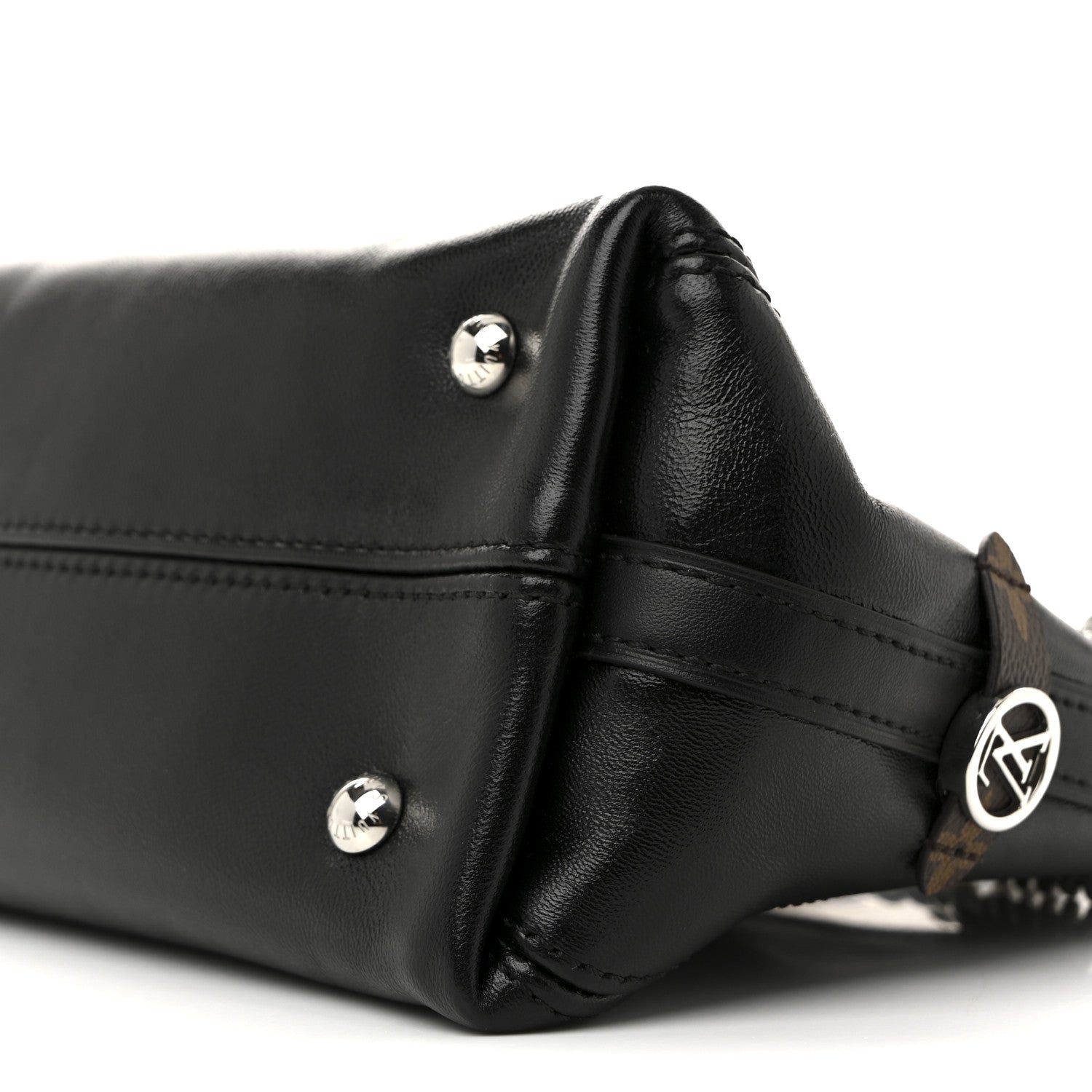 Louis Vuitton Lambskin CarryAll Cargo Vibe PM Black 9 of 10