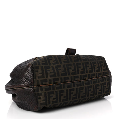Fendi Zucca Nappa Nuvolata Vitello Tortuga Spy Tobacco Moro 4 of 7