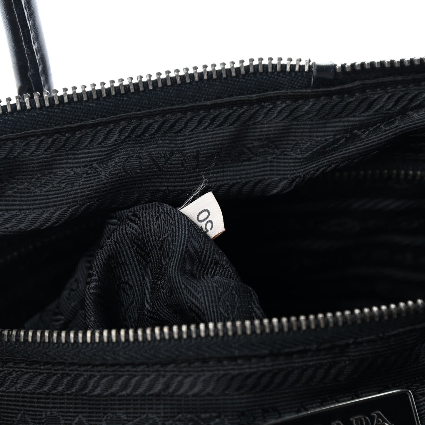 Tessuto Nylon Soft Calfskin Shoulder Bag Ebano