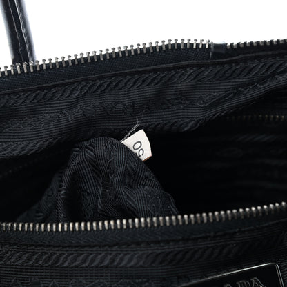 Prada Tessuto Nylon Soft Calfskin Shoulder Bag Ebano 7 of 10