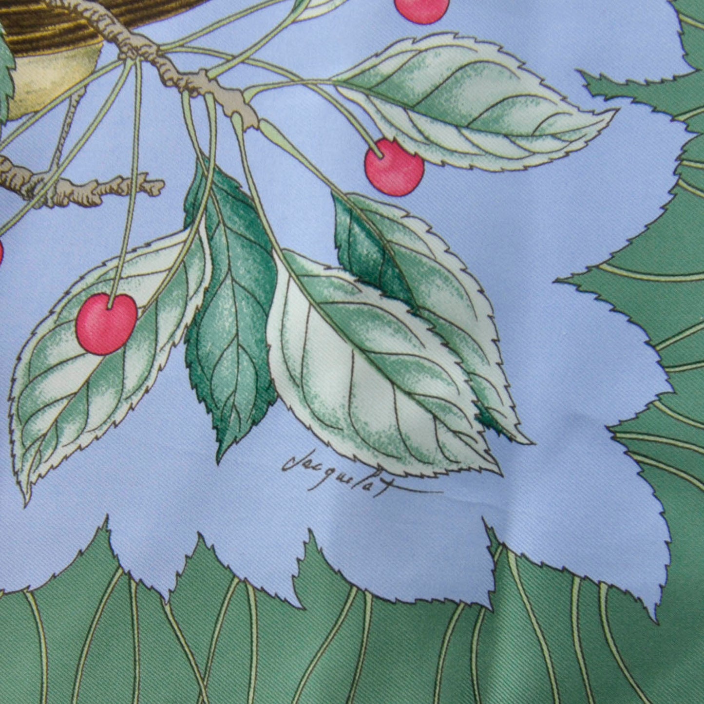 Silk Les Merises Scarf 90