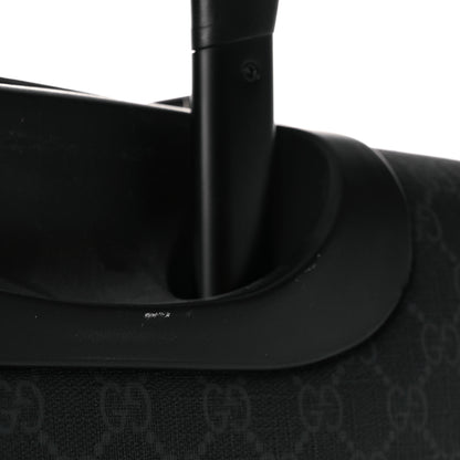 Gucci GG Supreme Monogram Four Wheel Suitcase Black Grey 10 of 12