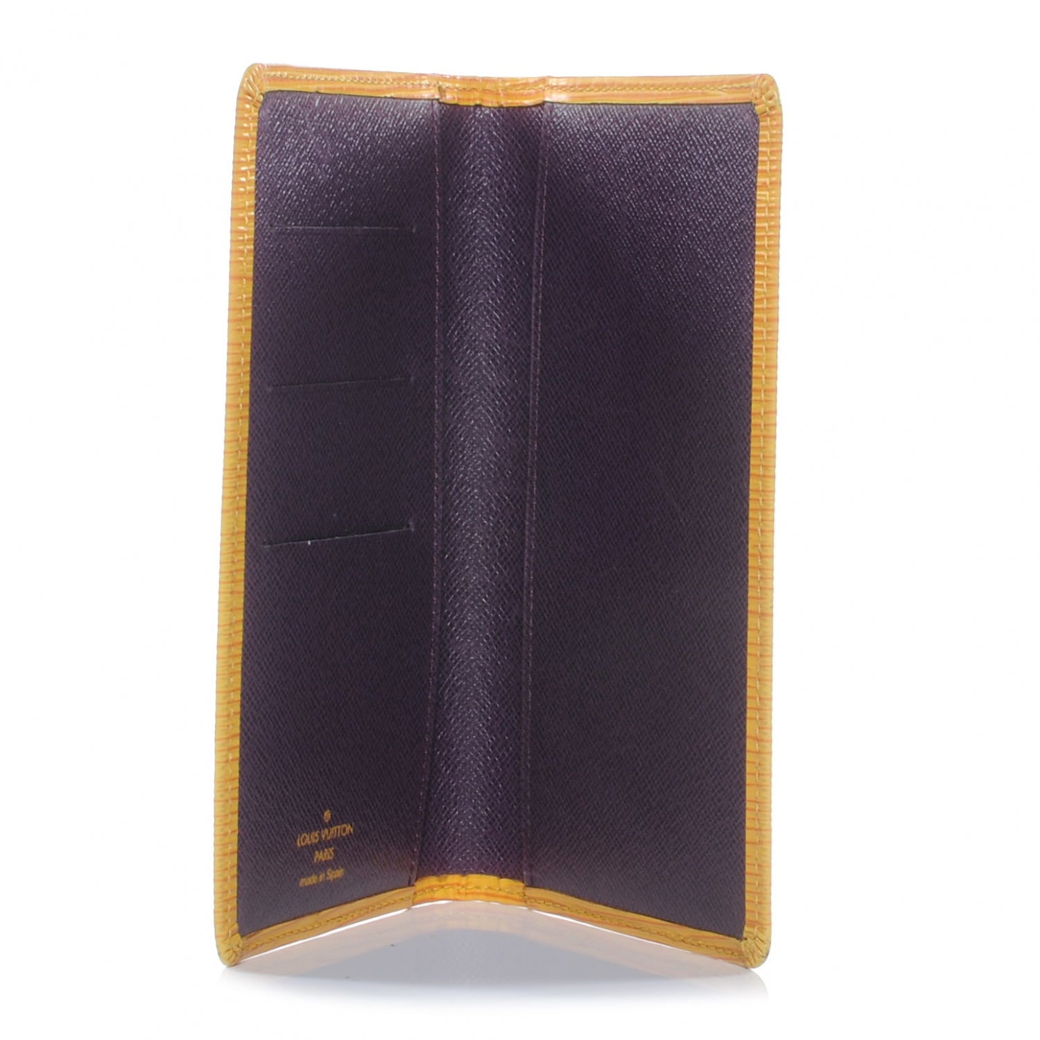 Louis Vuitton Epi Checkbook Cover Yellow 6 of 8