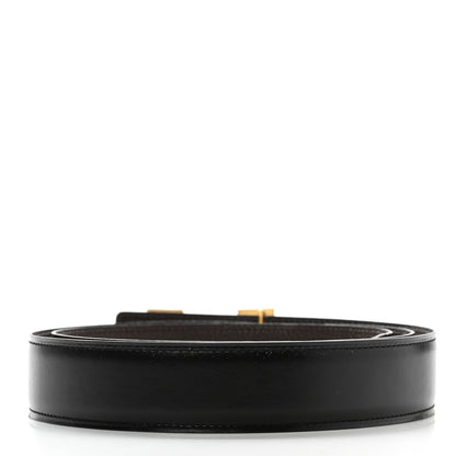 Hermes Box Togo 32mm H Belt 105 Black Chocolate 2 of 8