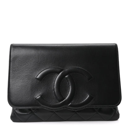 Chanel Goatskin Quilted Timeless CC Clutch Black 1 of 10