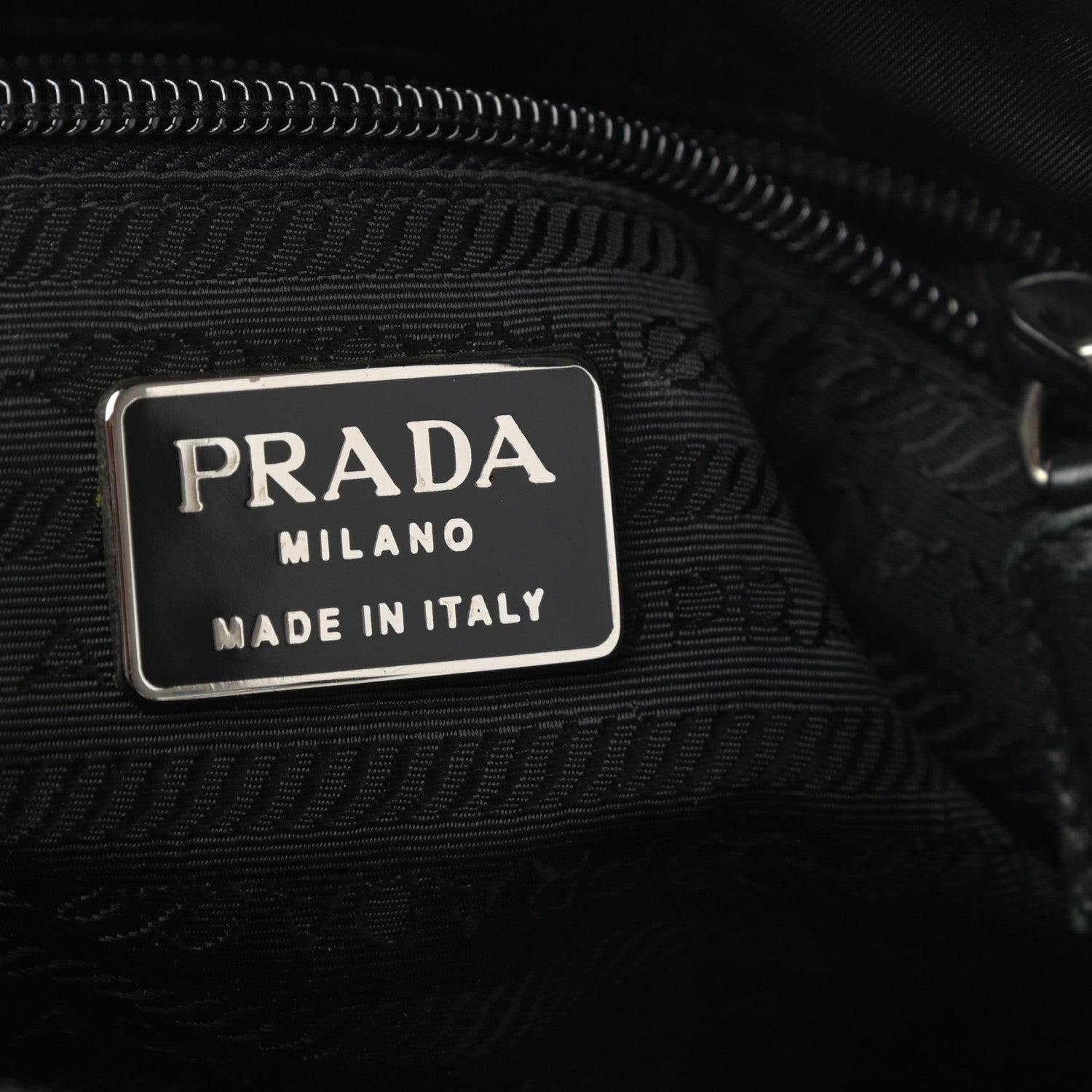 Prada Nappa Nylon Chain Shoulder Bag Black 6 of 8
