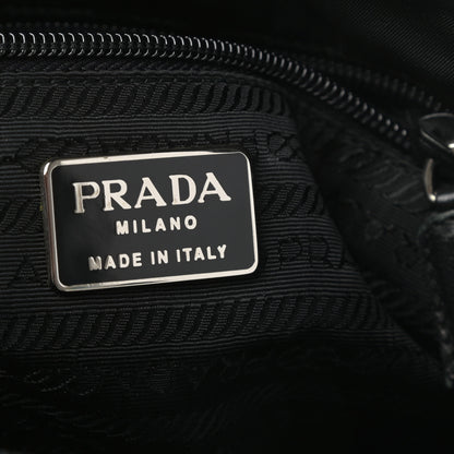 Prada Nappa Nylon Chain Shoulder Bag Black 6 of 8