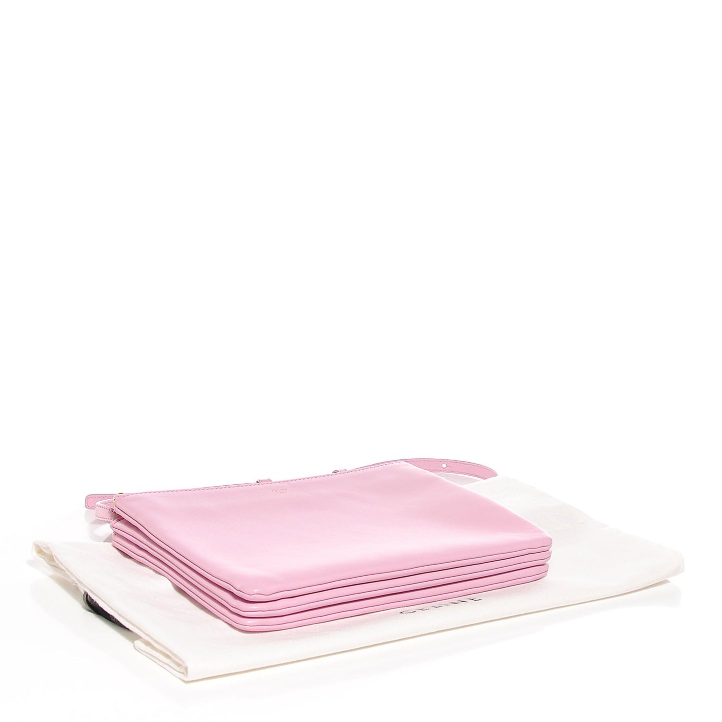 Lambskin Large Trio Crossbody Bag Pink