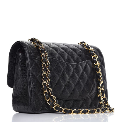 Chanel Caviar Quilted Medium Double Flap Black 4 of 9