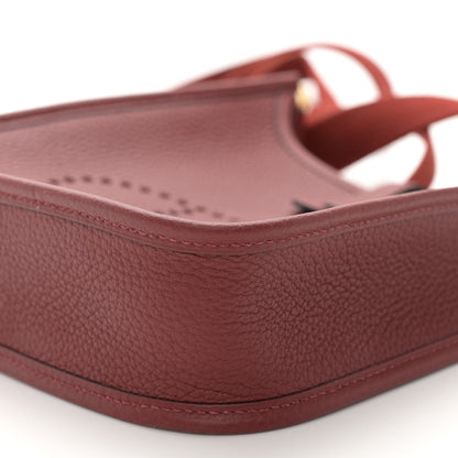 Hermes Taurillon Clemence Amazone Evelyne TPM Rouge H 9 of 11