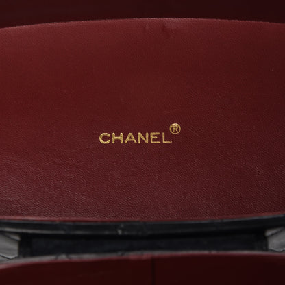 Chanel Lambskin Quilted Oval Vanity Train Case Navy 6 of 22
