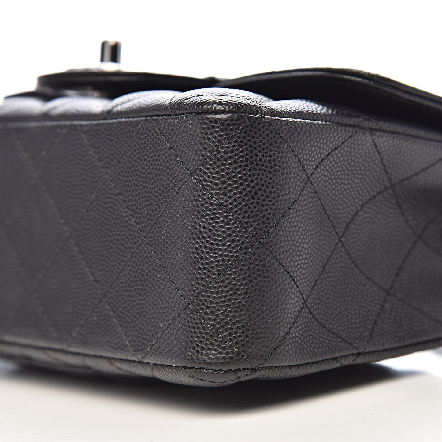 Caviar Quilted Mini Rectangular Flap Black