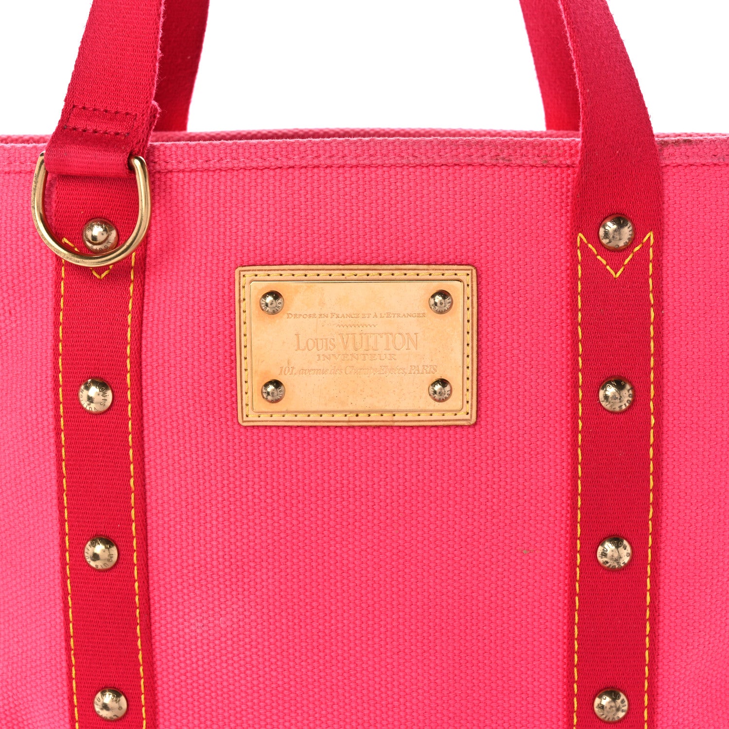 Louis Vuitton Toile Antigua Cabas MM Pink 8 of 12