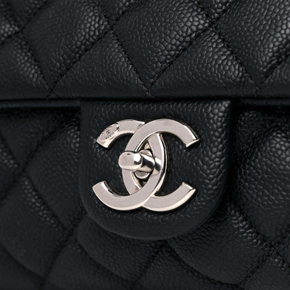 Chanel Caviar Quilted Jumbo Easy Flap Black 28 of 33