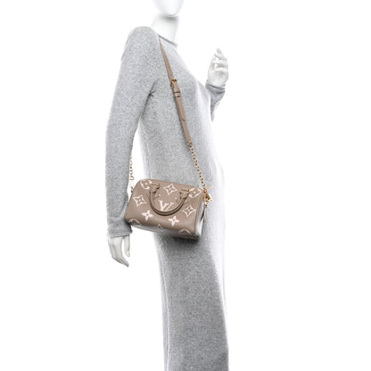 Louis Vuitton Empreinte Monogram Giant Speedy Bandouliere 20 Creme Beige 2 of 10