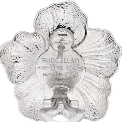 Buccellati Sterling Silver Vermeil Blossoms Gardenia Earrings 4 of 5