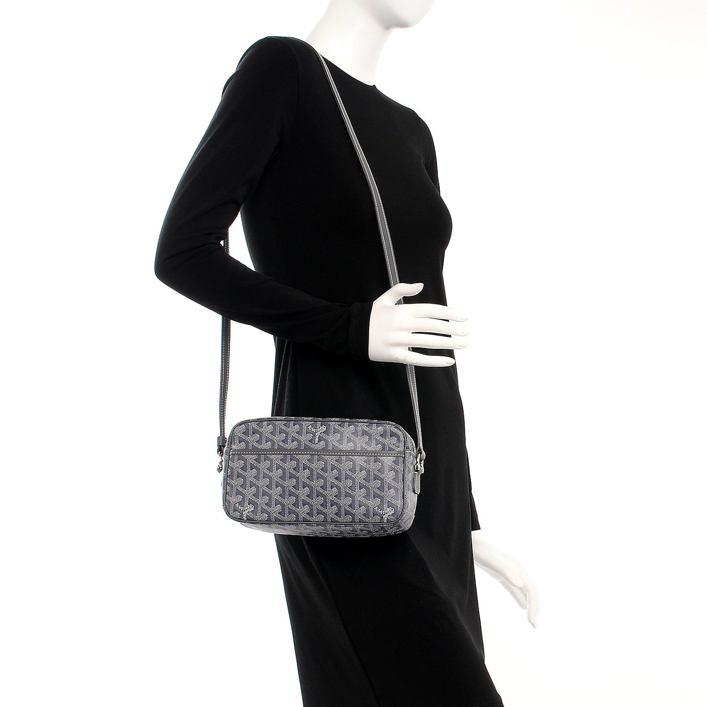 Goyardine Amacapvert Crossbody Bag Grey