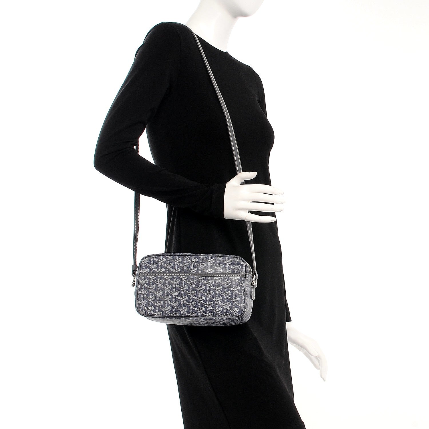 Goyard Goyardine Amacapvert Crossbody Bag Grey 2 of 6