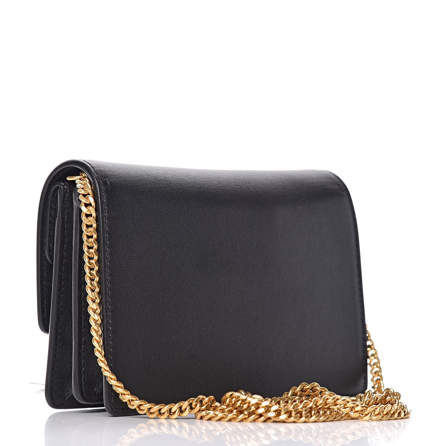 Smooth Calfskin Mini VRing Crossbody Bag Black