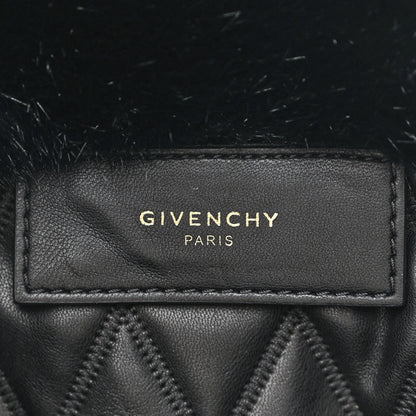 Givenchy Faux Fur Duo Shopper Tote Black White 6 of 10