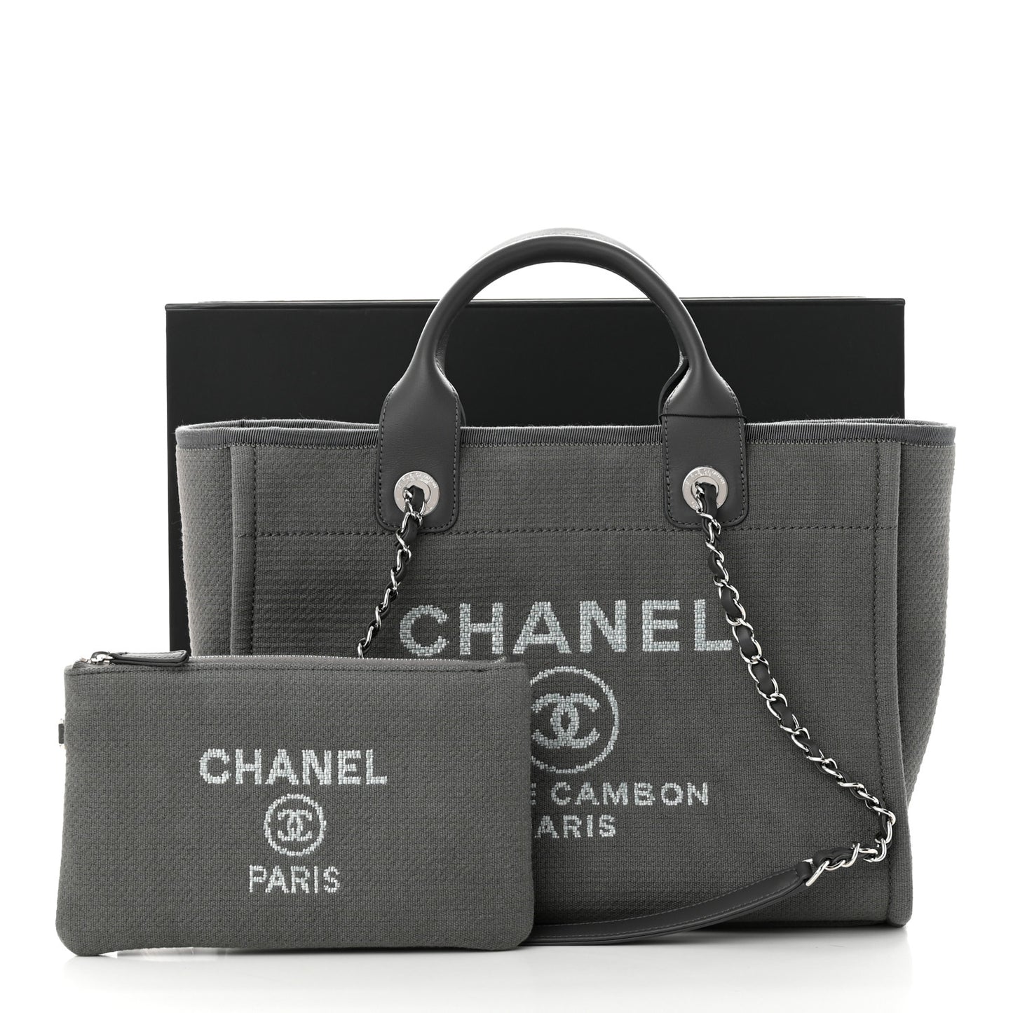 Mixed Fibers Small Deauville Tote Grey