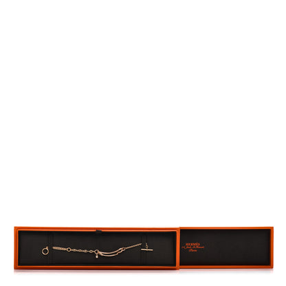 Hermes 18K Rose Gold Diamond MM Chaine d'Ancre Punk Bracelet SH 5 of 5