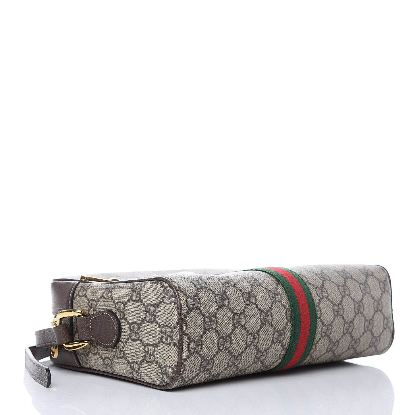 GG Supreme Monogram Web Small Ophidia Shoulder Bag Brown