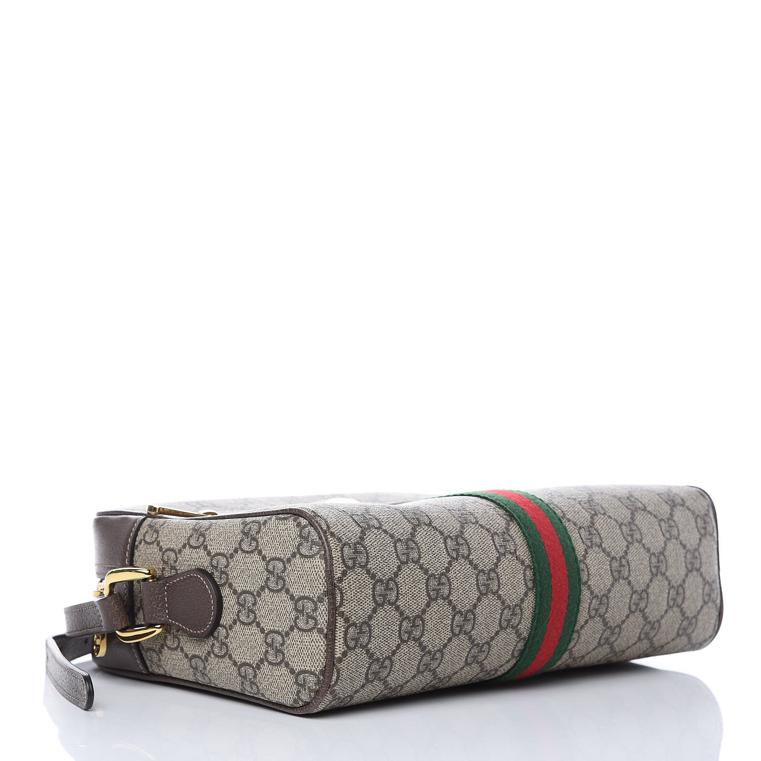 Gucci GG Supreme Monogram Web Small Ophidia Shoulder Bag Brown 4 of 9