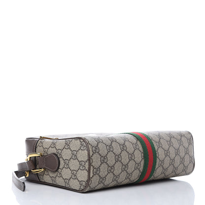 Gucci GG Supreme Monogram Web Small Ophidia Shoulder Bag Brown 4 of 9