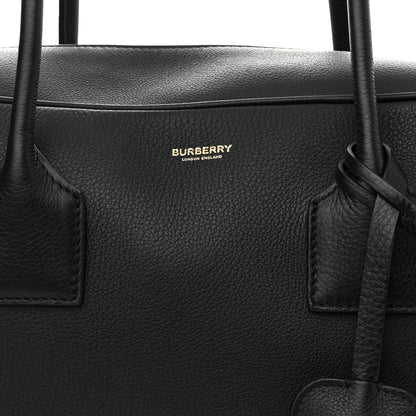 Burberry Grained Calfskin Large Half Cube Bowling Bag Black 7 of 13