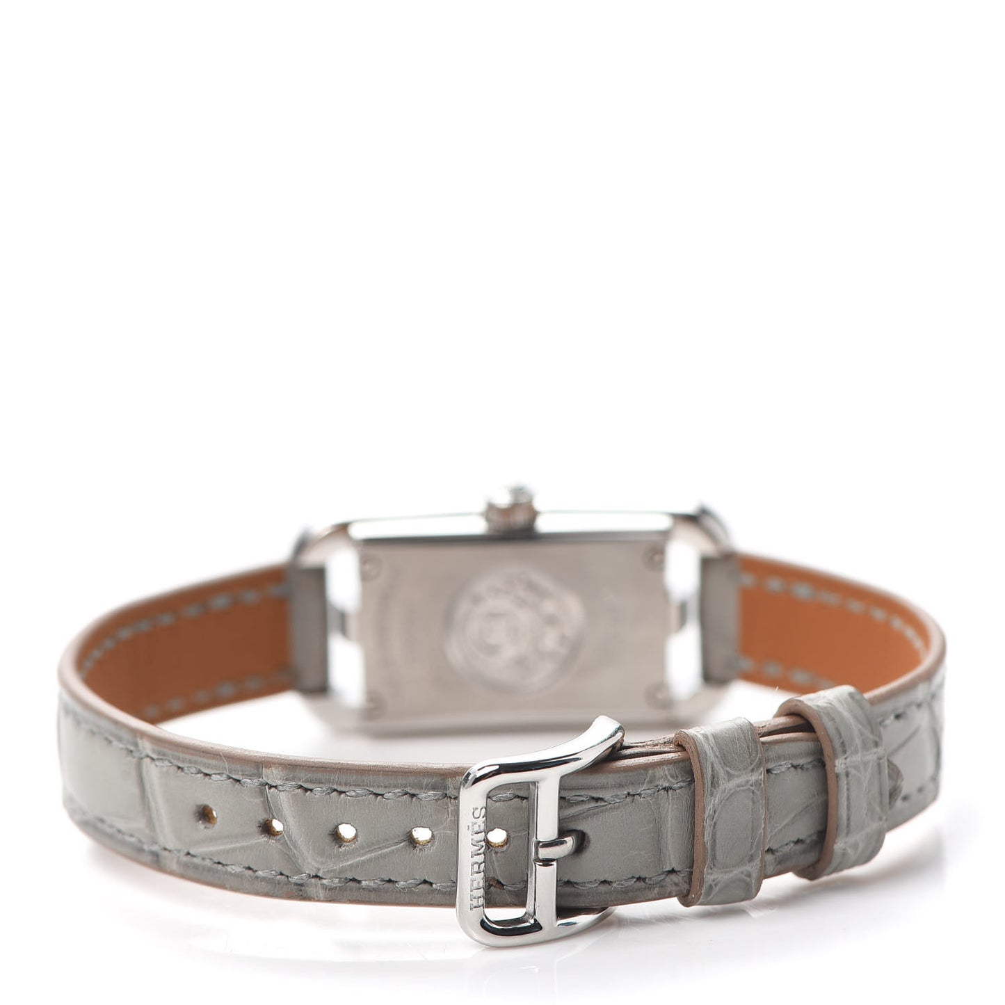 Stainless Steel Alligator Diamond 17mm Nantucket Quartz Watch Etoupe