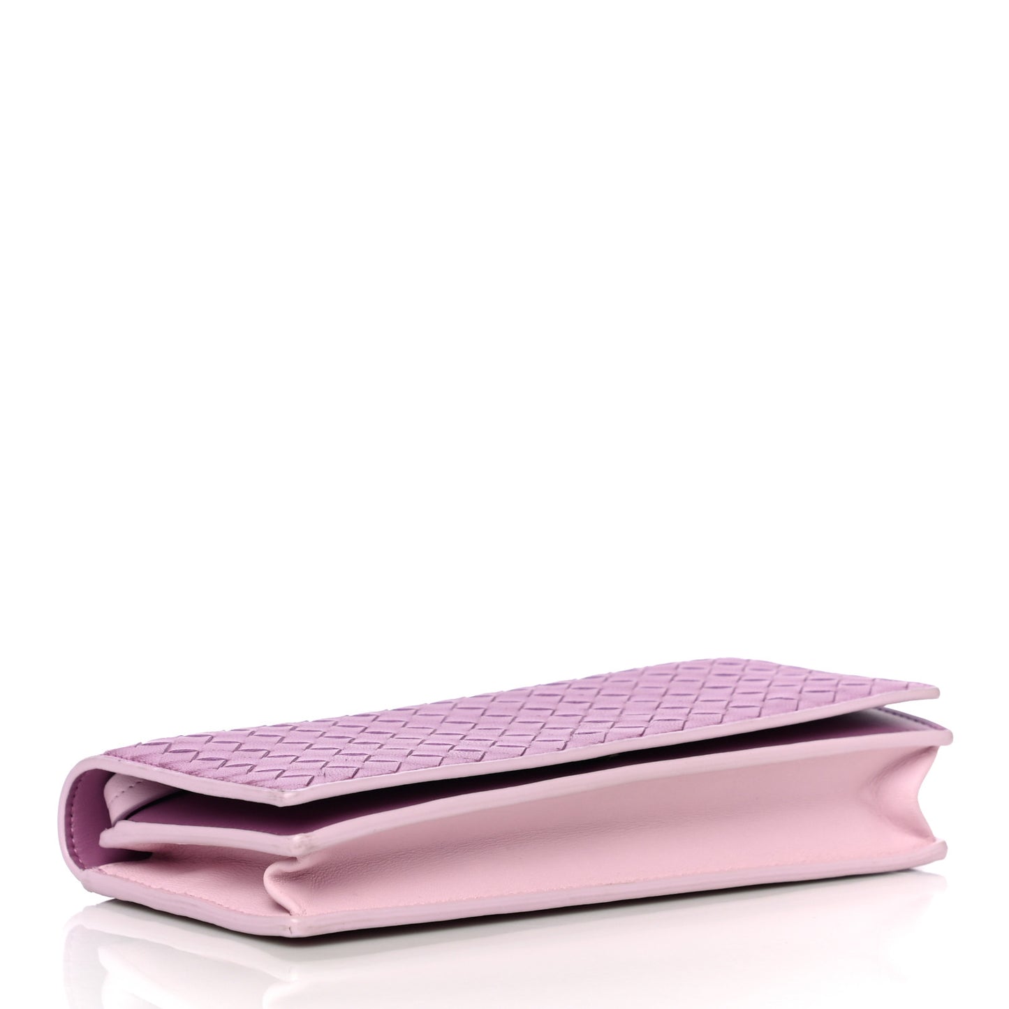 Nappa Intrecciato Continental Wallet With Strap Twilight