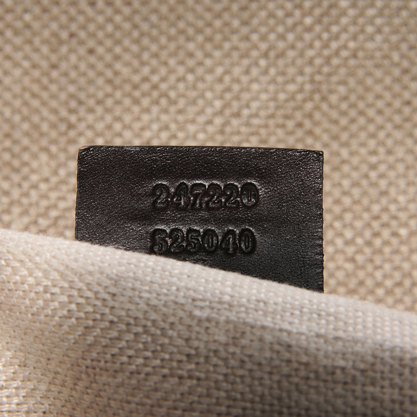 Linen Large Craft Logo Tote Dark Brown