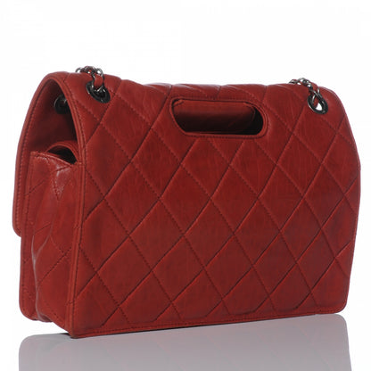 Chanel Lambskin Take Away Flap Bag Red 3 of 7