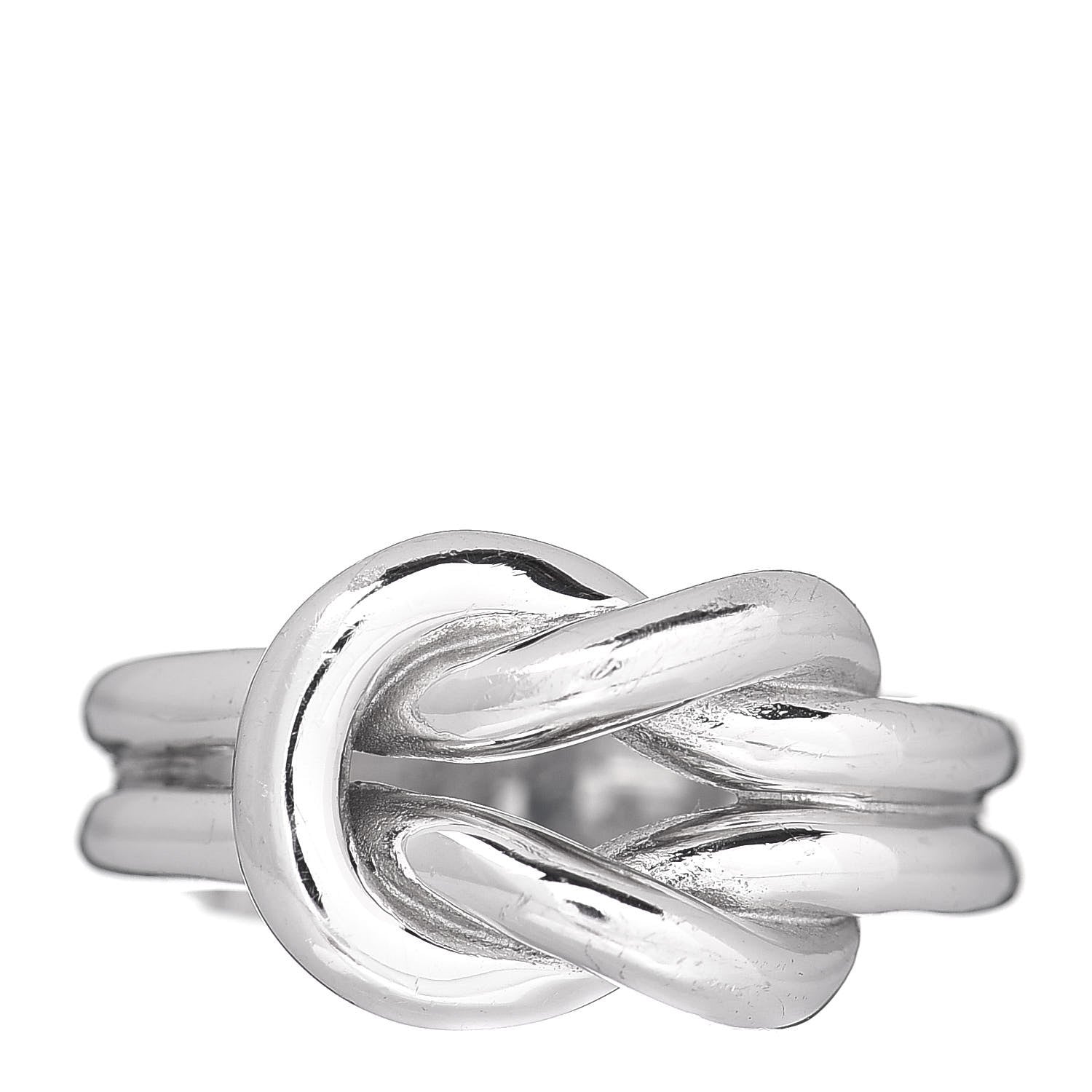Gucci Sterling Silver Knot Ring 54 6.75 1 of 5