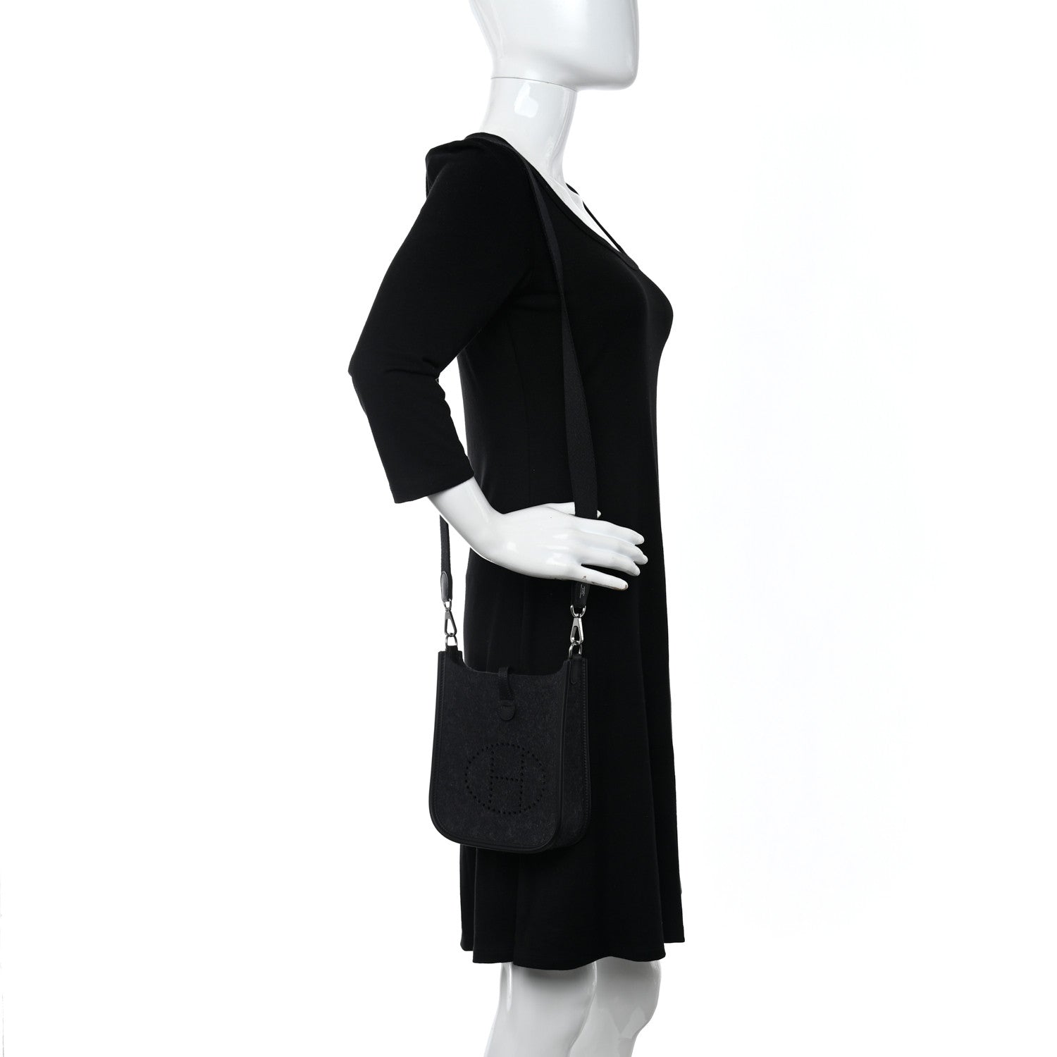 Hermes Feutre Swift Evelyne TPM Gris Moyen Black 3 of 11