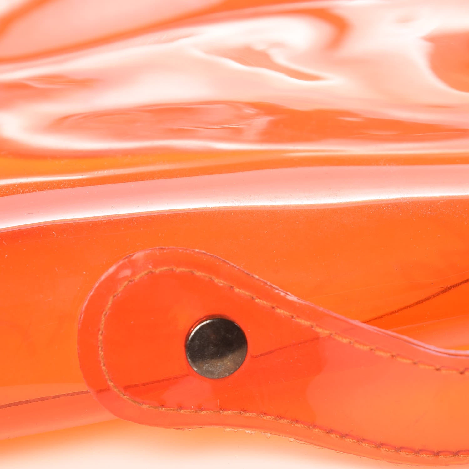 Hermes Vinyl Souvenir De L'Exposition Kelly Orange 11 of 15