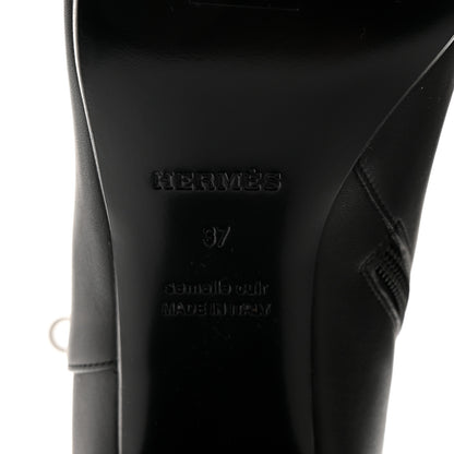 Hermes Calfskin Saint Germain Ankle Boots 37 Black 8 of 9