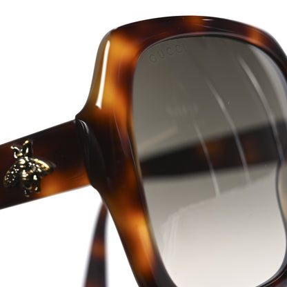 Gucci Acetate Square Frame GG0096S Sunglasses Tortoise 8 of 9