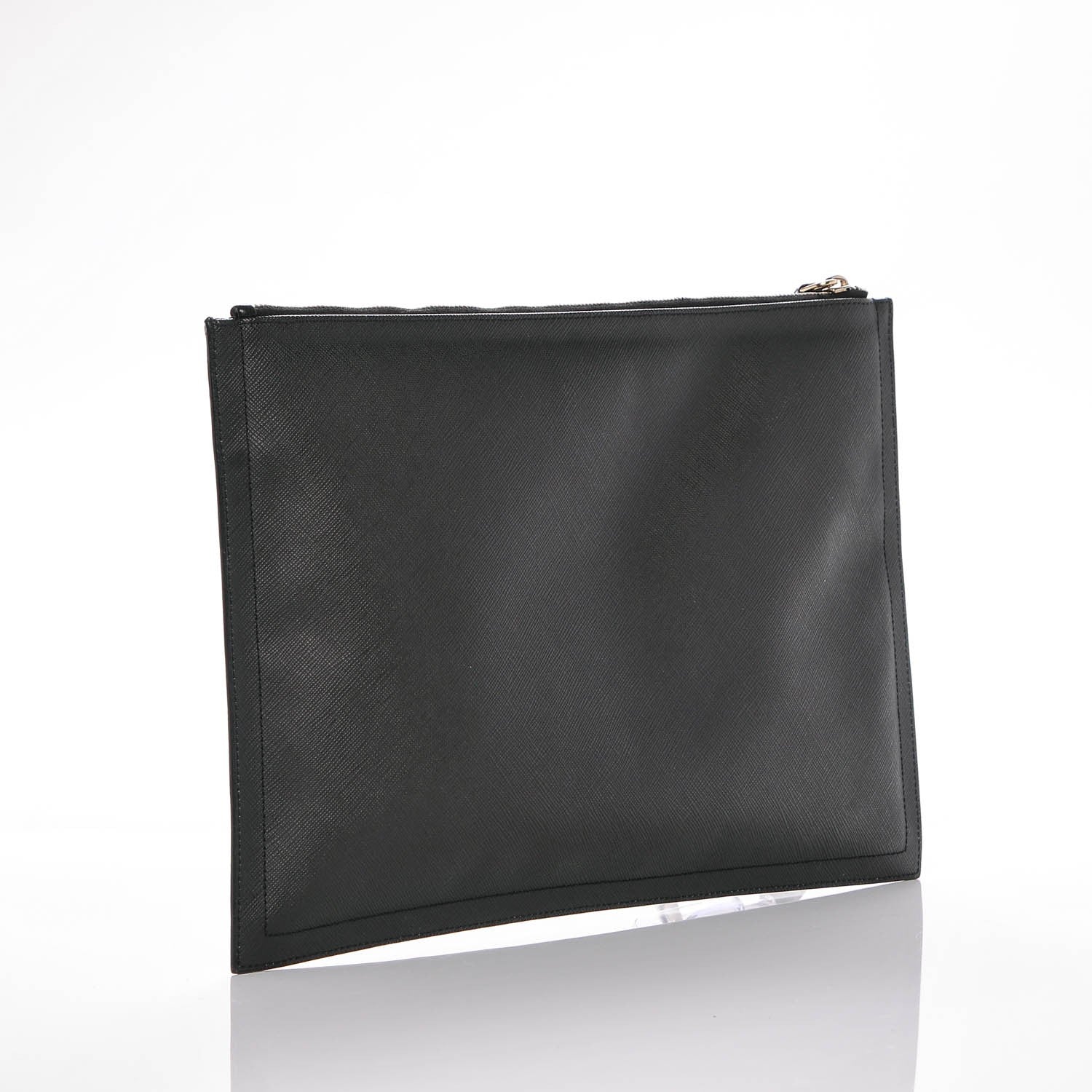 Givenchy Textured Coated Canvas Rottweiler Print Large Cosmetic Pouch Black 3 of 6
