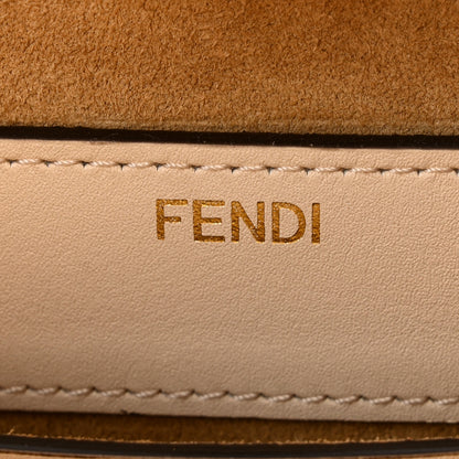 Fendi Vitello Small Soft Peekaboo Satchel Crosta Camelia 6 of 9