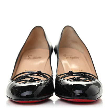 Christian Louboutin Patent Calfskin Basico 70 Pumps 37.5 Black 2 of 4