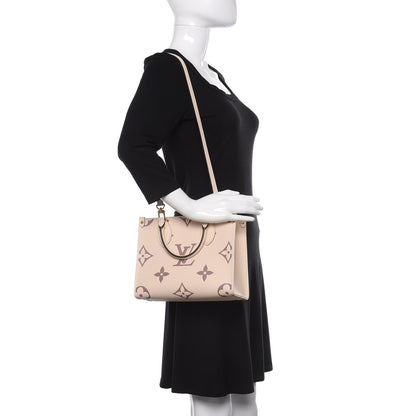 Louis Vuitton Empreinte Monogram Giant Onthego PM Creme Bois De Rose 2 of 10