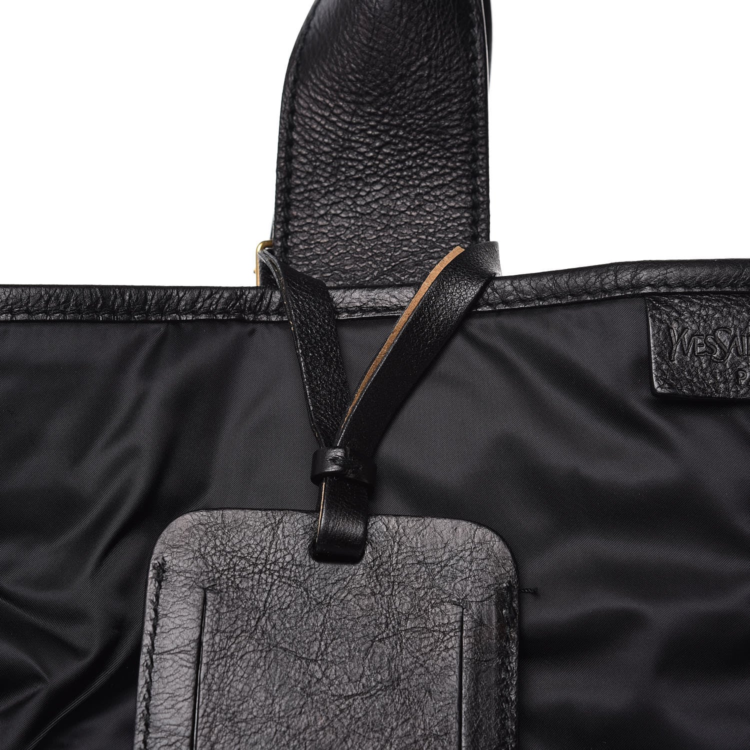 Saint Laurent Satin Tanger Tote Black 11 of 12