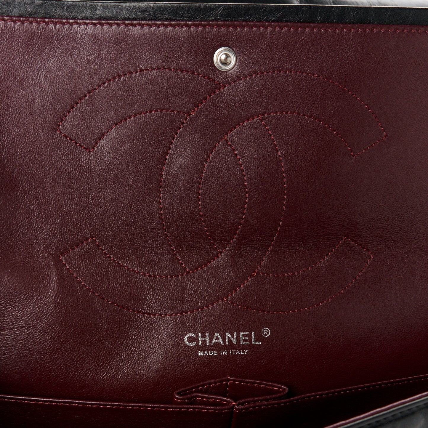 Aged Calfskin Quilted 2.55 Reissue 227 Flap Black